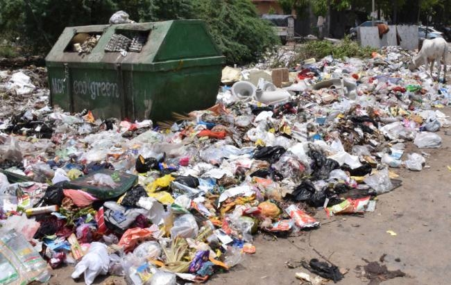 इकोग्रीन कर्मियों ने फिर की हड़ताल