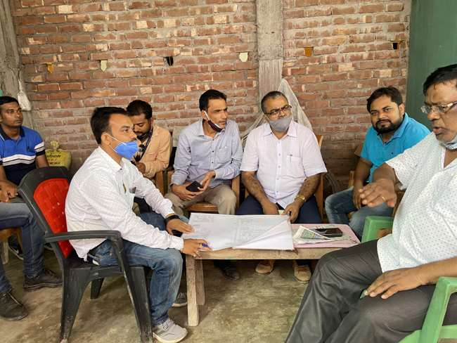 irregularities in the construction of emperor ashoka bhavan sultanganj bhagalpur mla prof lalit mandal said get the work done otherwise will complain to the minister