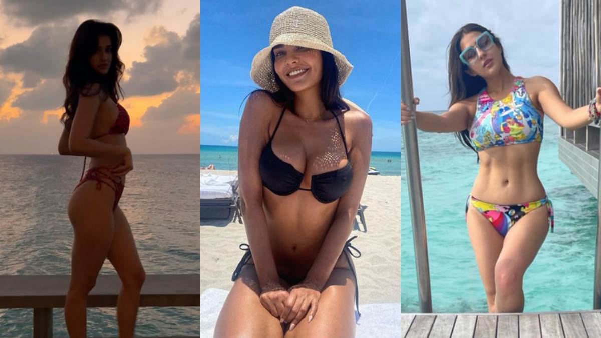 actress who called best bikini bodies in bollywood disha patani sara ali khan to esha gupta see hot bikini babes photos here