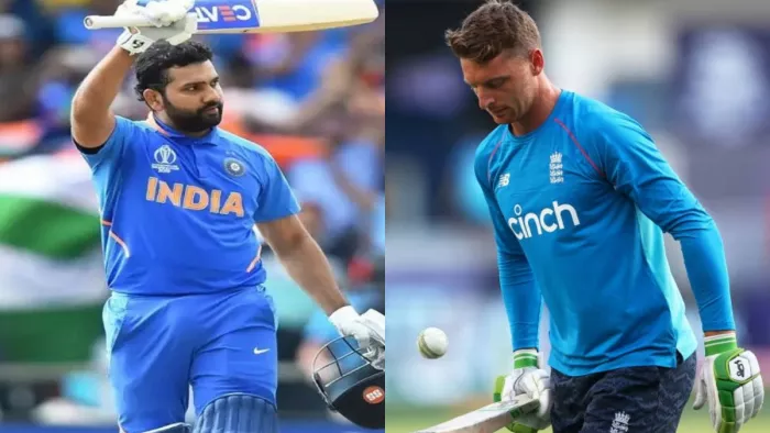 IND vs ENG T20 2022: जोस बटलर और रोहित शर्मा (डिजाइन फोटो)