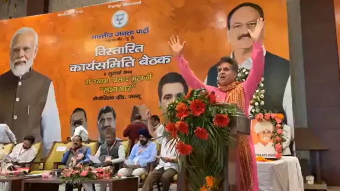 विधानसभा चुनाव के लिए J&K में जेपी नड्डा और रैना ने भरी हुंकार।