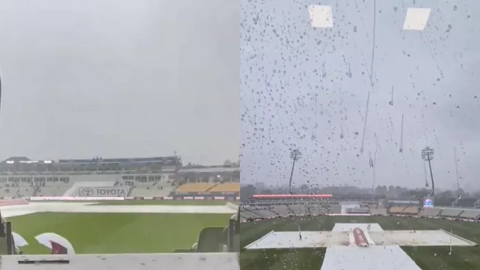 बर्मिंघम में सुबह से हो रही बारिश। इमेज- एक्स