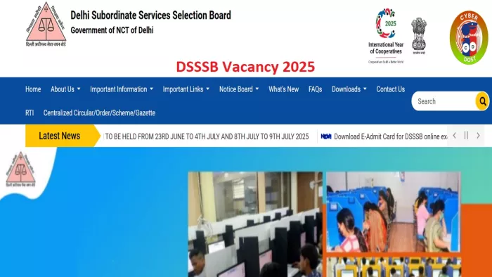 DSSSB Vacancy 2025 की पूरी डिटेल यहां से करें चेक।