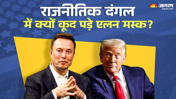 Elon Musk ने American Party बनाने का एलान किया।(फोटो सोर्स: जागरण ग्राफिक्स)