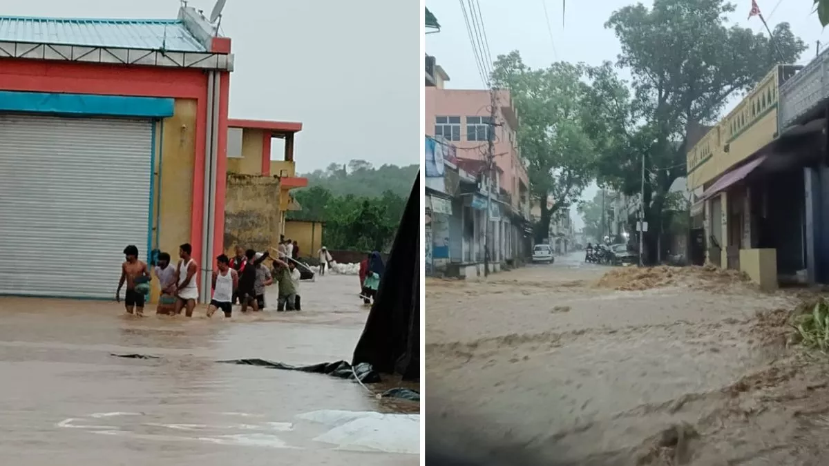 Flood In Una: ऊना में आफत की बारिश, जलभराव से उद्योग में फंसे 45 कामगार, पेट्रोल पंप जलमग्न, देखिए तस्वीरें