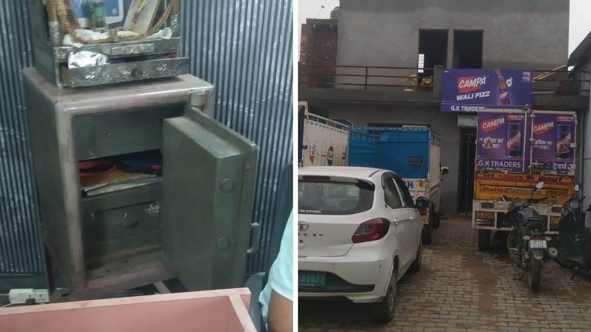 meerut city news 15 lacs rupees stolen from cold drink warehouse