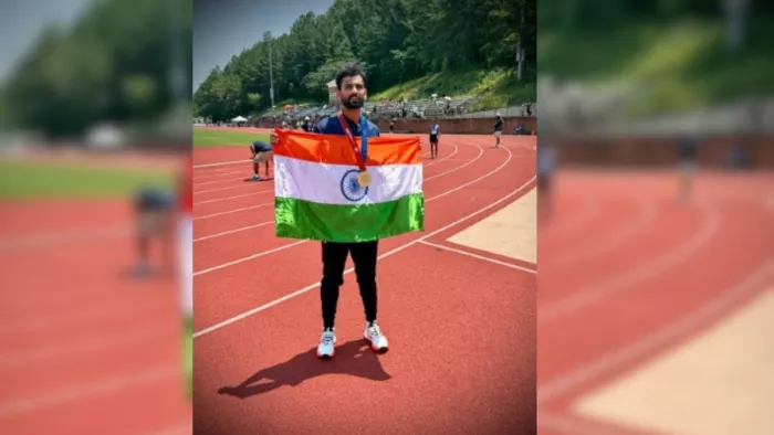 शेखर ने अमेरिका में रचा इतिहास, पोल वाल्ट में जीता गोल्ड मेडल।