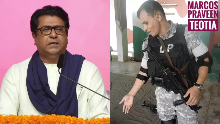 एक्स मार्कोस कमांडो प्रवीण कुमार तेवतिया ने राज ठाकरे से सवाल किया।