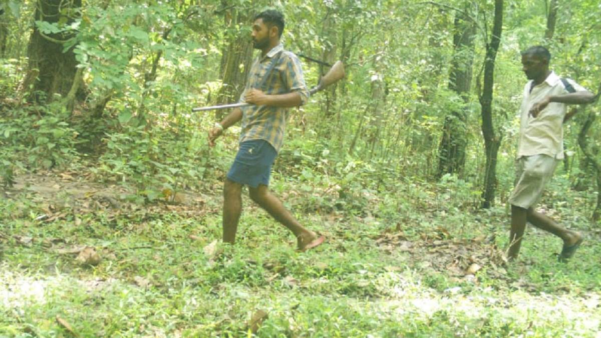 wildlife smugglers seen in camera installed for tiger count in sitarganj forest department caught two