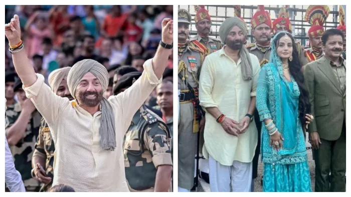 File Photo of Sunny Deol and Ameesha Patel from Amritsar Visit