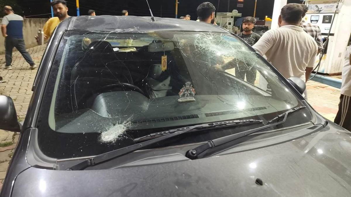 in kanachak area of jammu two youths travelling in a car were attacked with sharp weapons