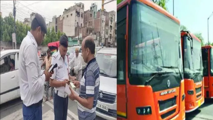 नियम विरूद्ध दौड़ती 18 बसों का चालान, 17 जब्त। फाइल फोटो