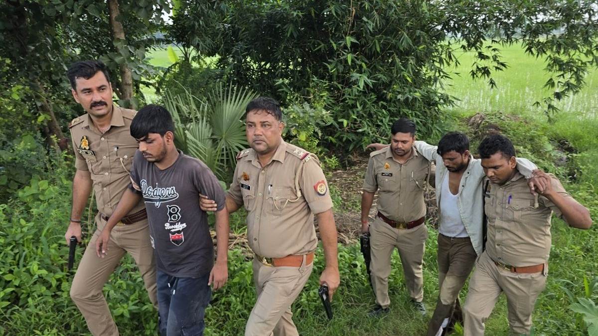 two arrested after encounter stolen buffalo recovered in etawah