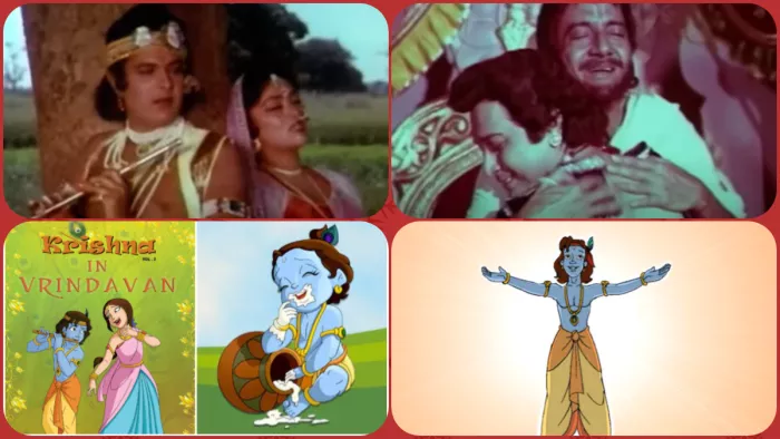 श्री कृष्ण पर बनी कुछ फिल्में। (Photo Credit: screen shots/youtube)