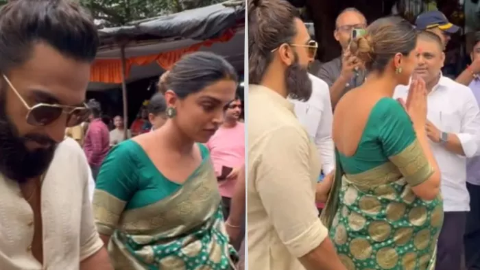 दीपिका पादुकोण-रणवीर सिंह पहुंचें सिद्धिविनायक/ फोटो- Instagram