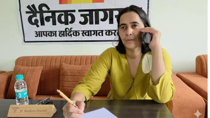 दैनिक जागरण के हेलो जागरण कार्यक्रम में डा. बंदना जग्गी चंदेल। जागरण