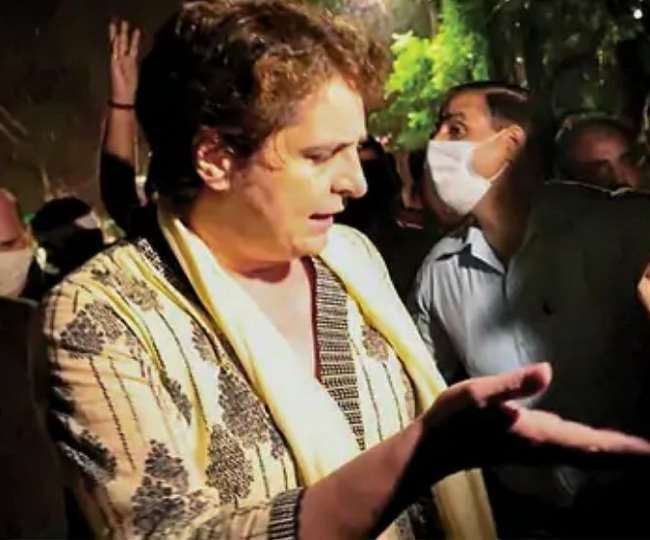 प्रियंका गांधी ने अपने सुरक्षा कर्मियों को चकमा दिया था।