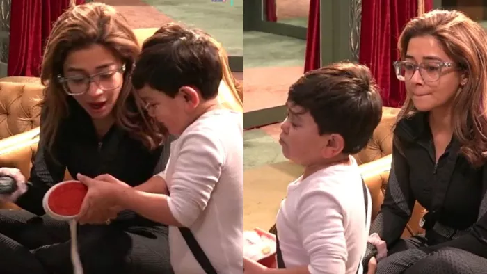 Still Image of Tina Dutta and Abdu Rozik from Bigg Boss 16. Photo Credit/ Colors Twitter