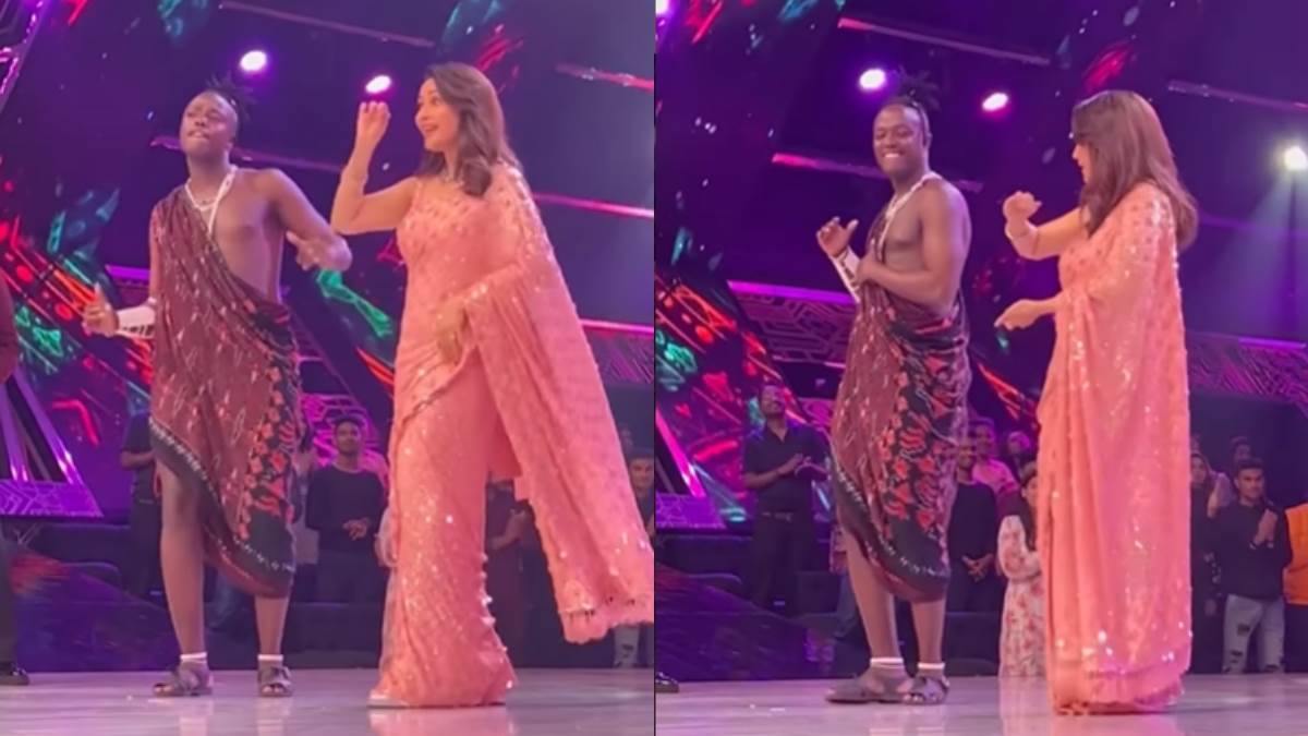 Kili Paul ने माधुरी दीक्षित संग 'चने के खेत में' गाने पर किया जबरदस्त डांस,  वायरल हुआ वीडियो - Kili Paul dances with Madhuri Dixit on the song Chana Ke  Khet Mein