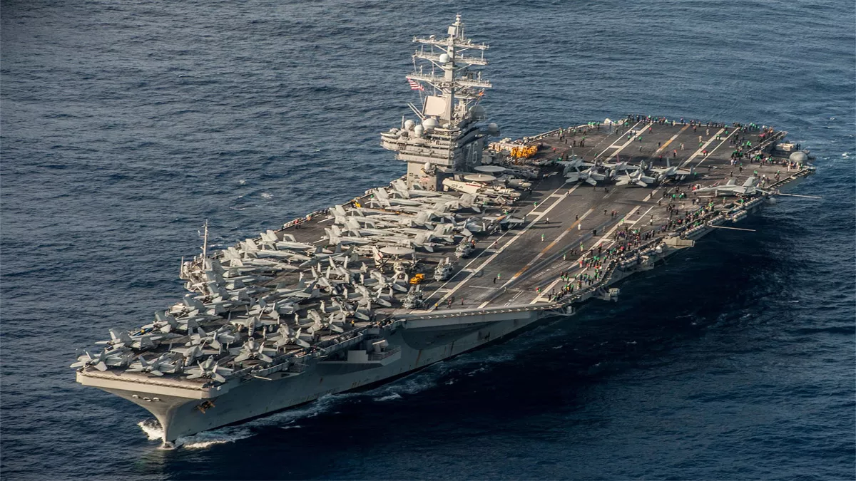 कोरियाई प्रायद्वीप में तैनात हुआ USS Ronald Reagan