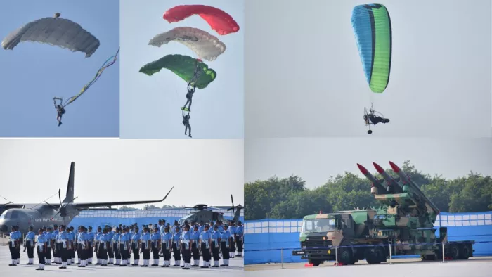 Air Show In Prayagraj: वायुसेना दिवस पर प्रयागराज में हुआ एयर शो का भव्य आयोजन