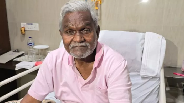टीएमएच में भर्ती पूर्व मुख्यमंत्री चंपई सोरेन। (जागरण फोटो)