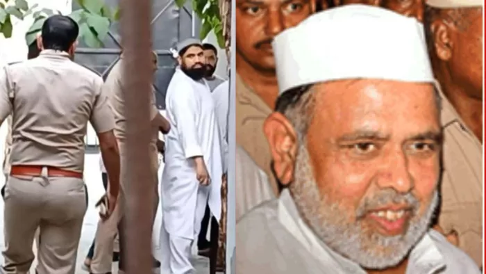 दीवानी कचहरी की एमपी एमएलए कोर्ट में पेशी के लिए पहुंचा हाजी इकबाल के बेटे। जागरण