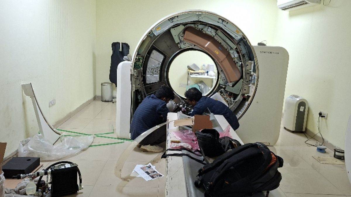 ct scan machine failure causes patient distress in ambedkarnagar