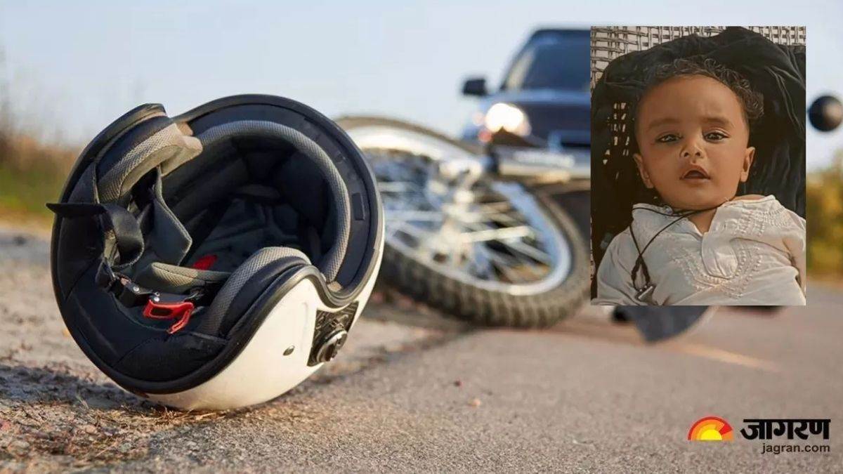 pilibhit bike accident infant dies mother and uncle injured
