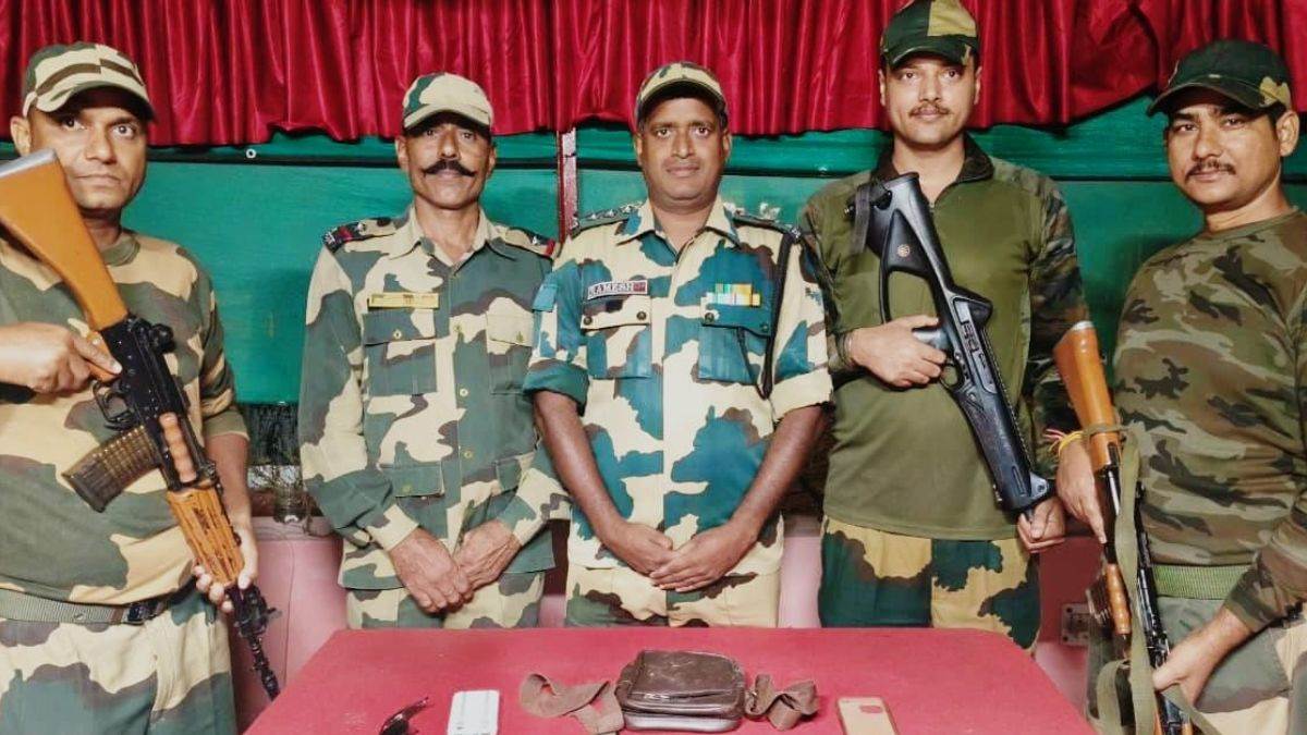 bsf recovered two turkish made pistols consignment of weapons had come from pakistan