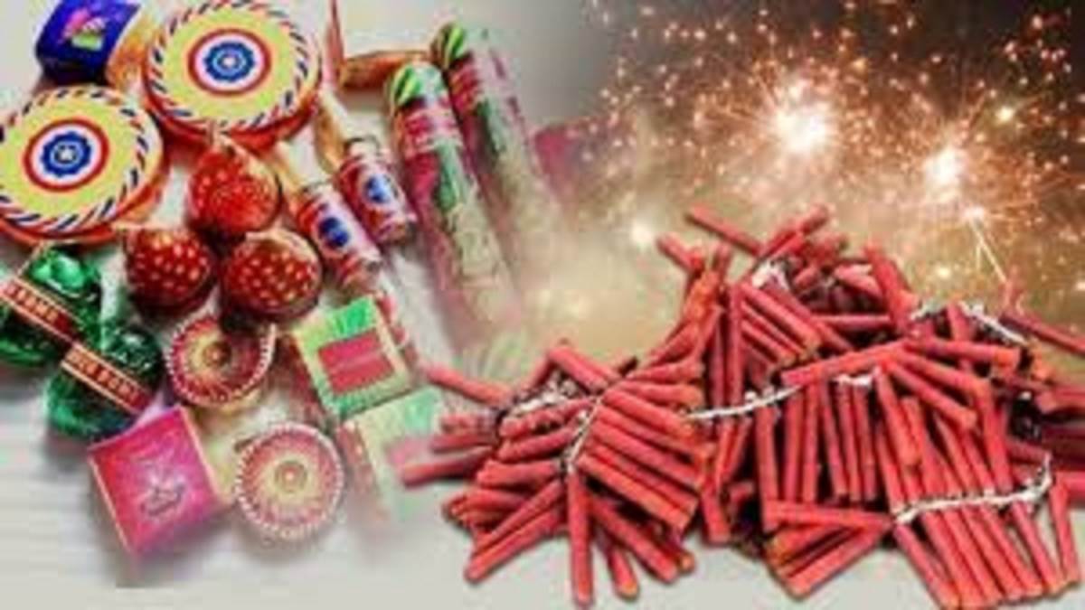 crackers illegal dumping and safety violations for diwali in pratapgarh