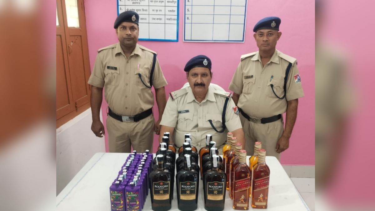 english liquor seized on amrit bharat express in west champaran
