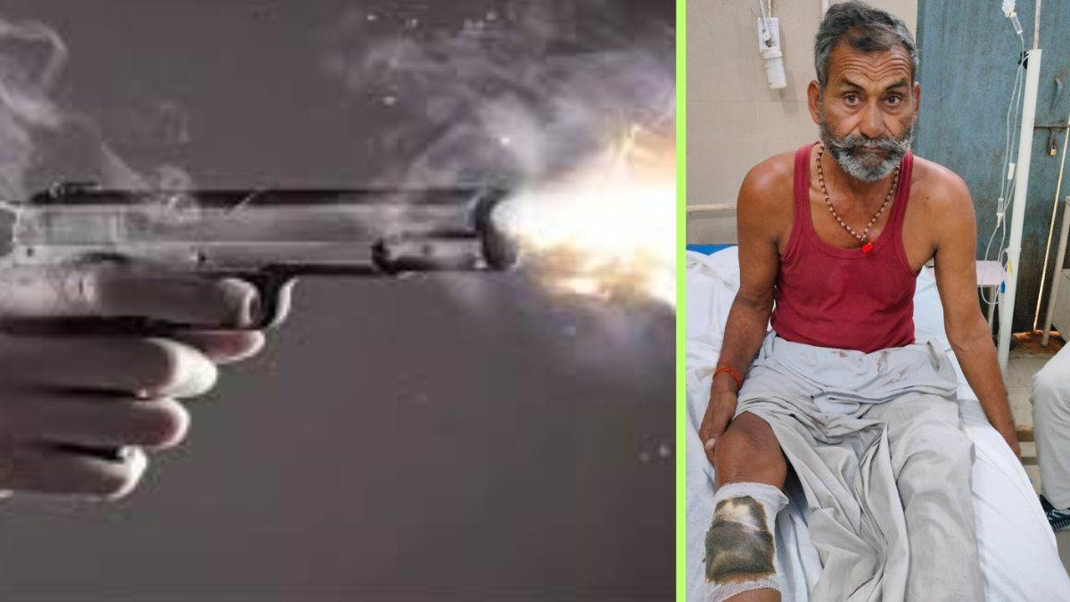 kanpur news elderly man shot after refusing alcohol money