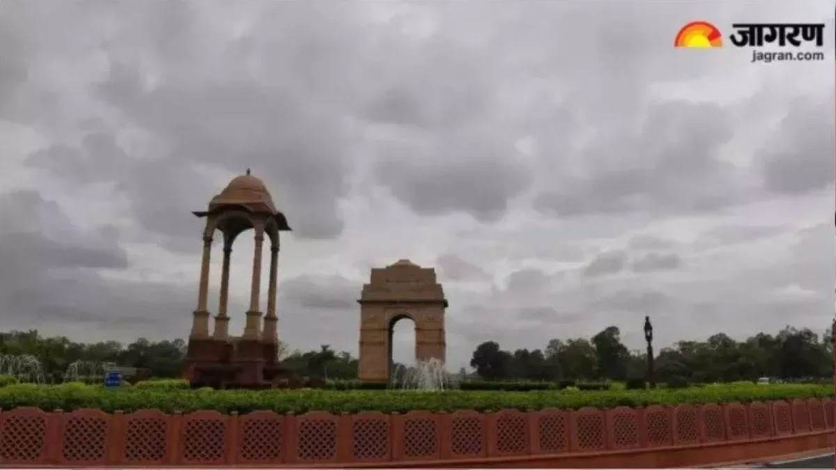 ncr delhi ncr weather update sudden change and dark clouds and rain