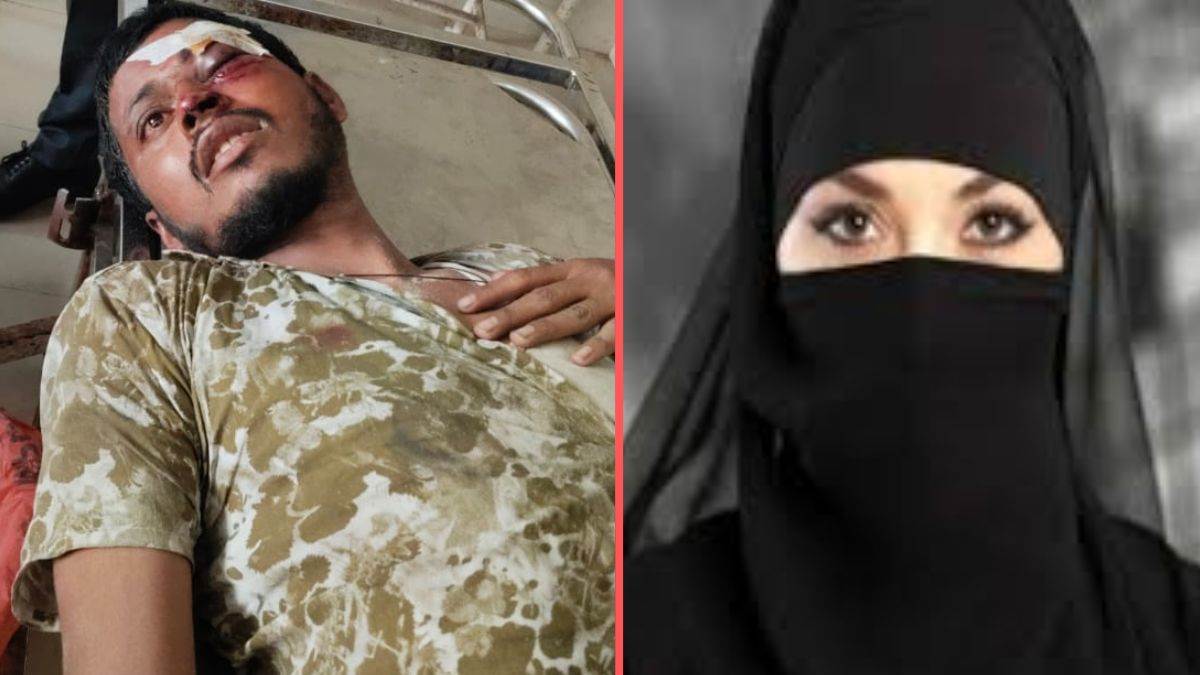 gorakhpur news love jihad accusation man beaten in gorakhpur for taking woman in burqa