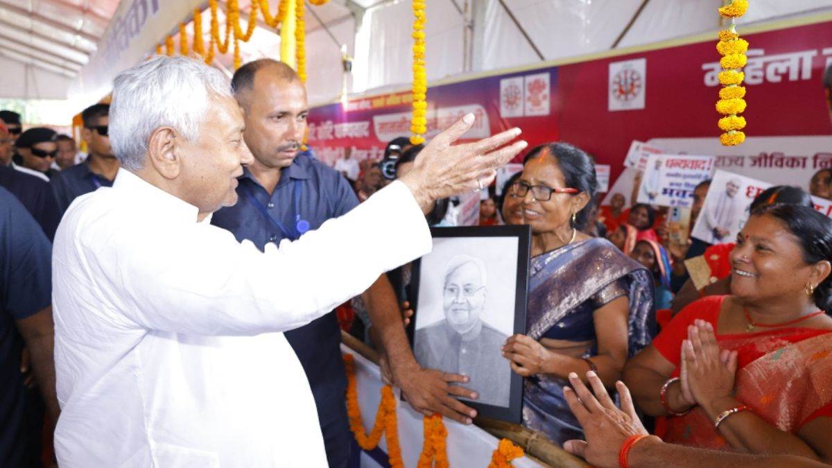 cm nitish kumar inaugurates development projects in nalanda
