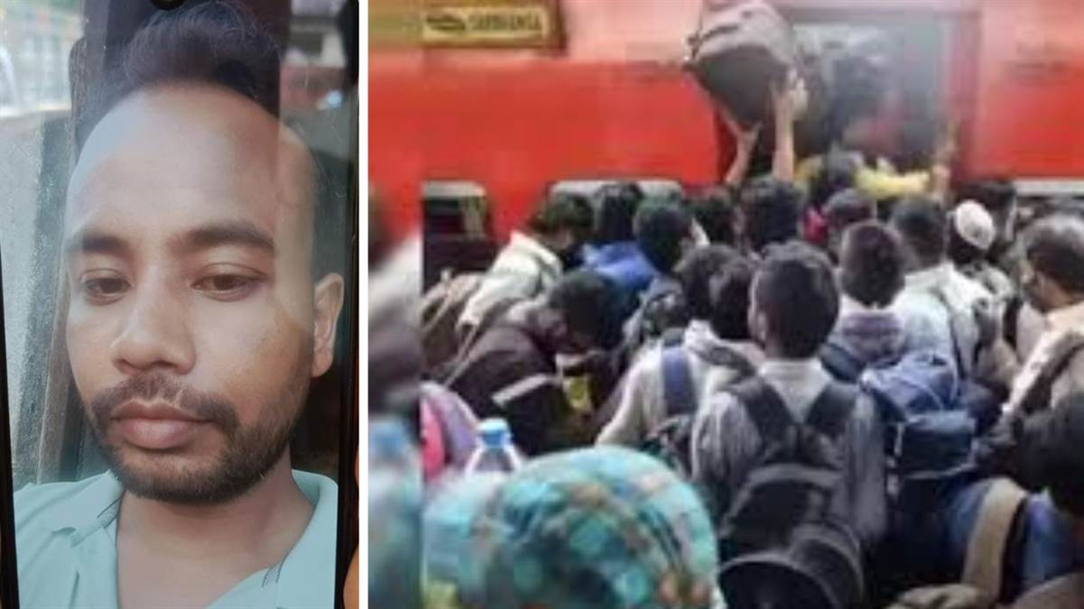 kanpur diwali travel tragedy passenger dies on overcrowded baroda gorakhpur special train
