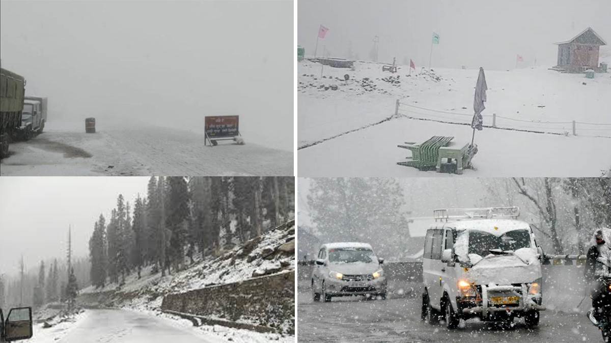 kashmir early snowfall travel disrupted in gulmarg gurez valleys