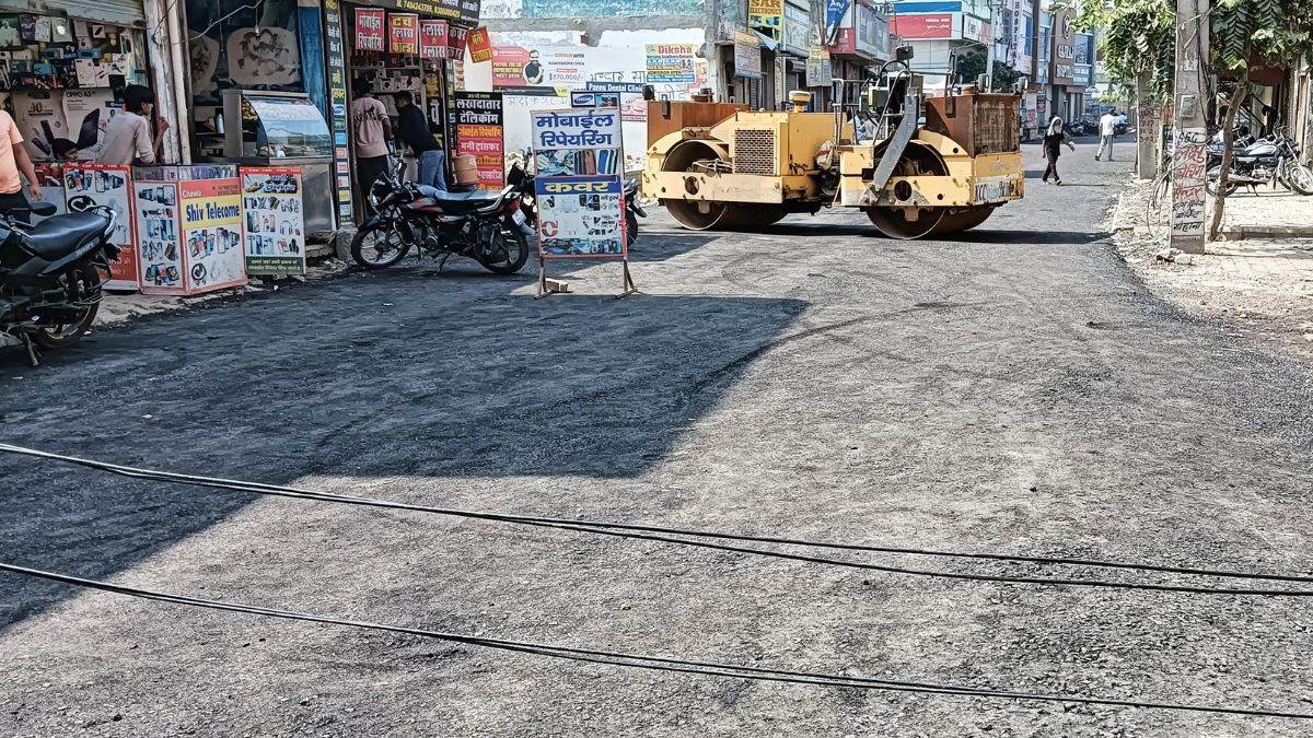 ncr relief for vehicle drivers and shopkeepers gajraj marg repair complete