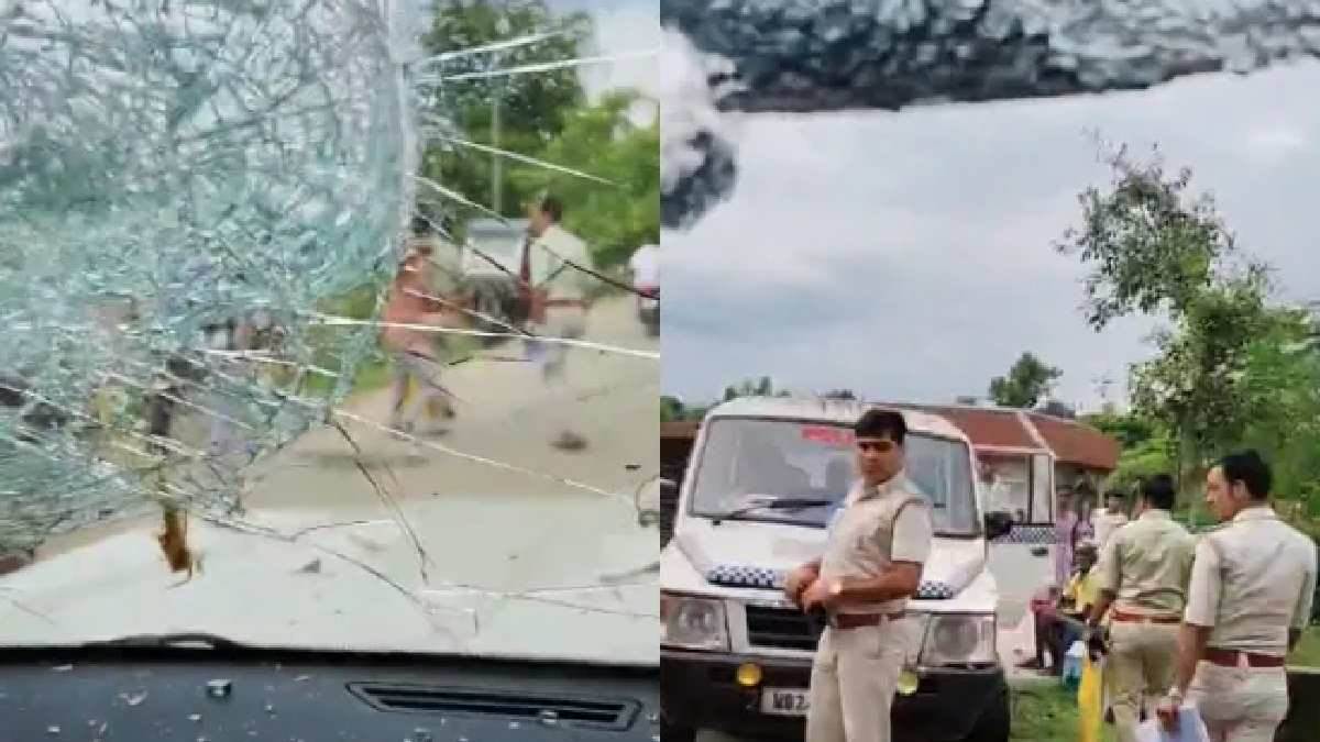 bjp mp khagen murmu attacked in west bengal jalpaiguri visit