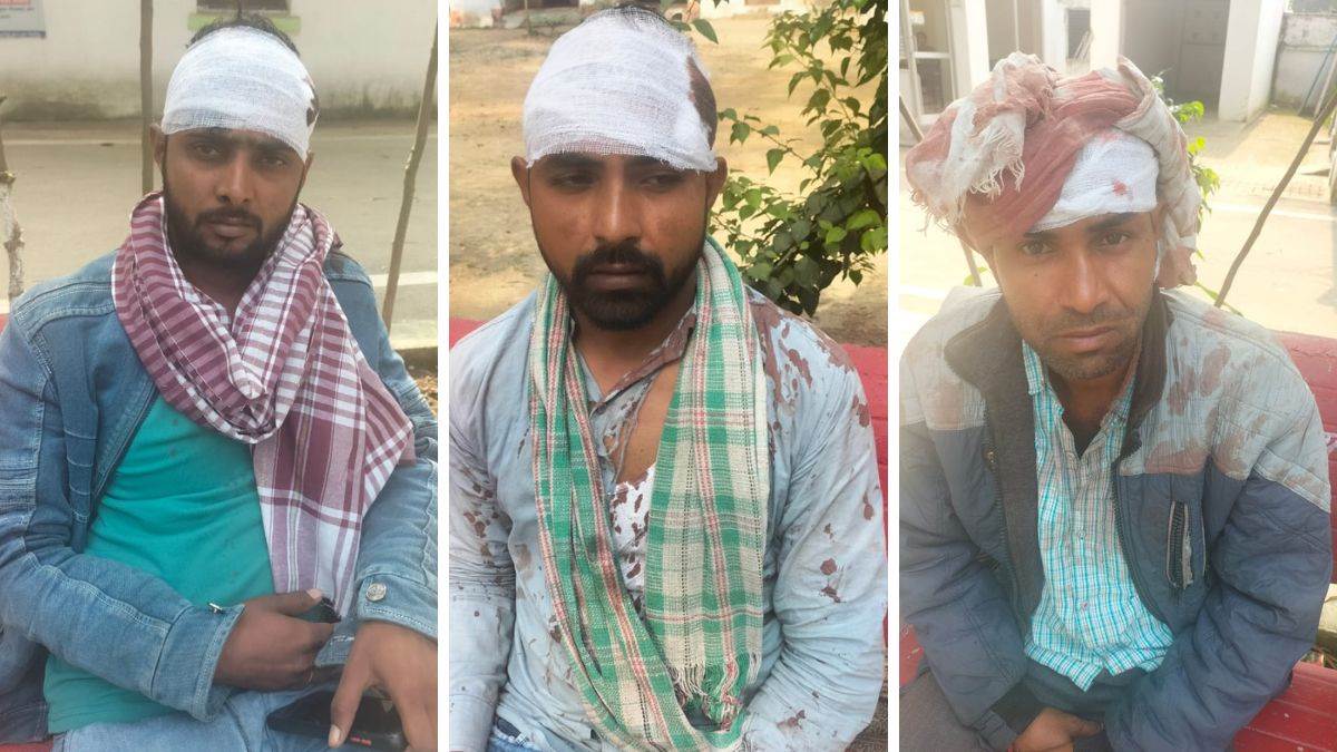 in moradabad son of the sub inspector attacked and injured three villagers