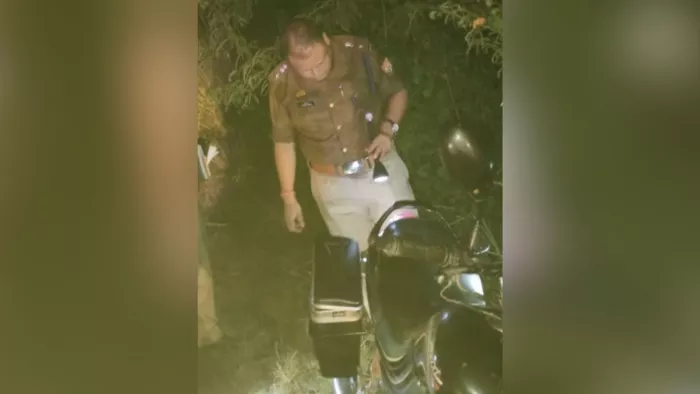 घटनास्थल का निरीक्षण करते एसपी सोमेन बर्मा। जागरण