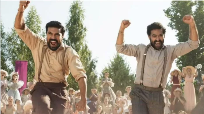 Still Image of Ram Charan and Jr. NTR