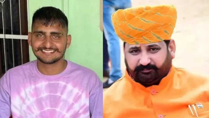 आरोपी नितिन फौजी, राष्ट्रीय करणी सेना के अध्यक्ष सुखदेव सिंह गोगामेड़ी।