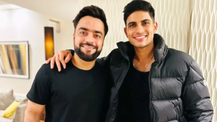 राशिद खान के साथ शुभमन गिल। फोटो- सोशल मीडिया