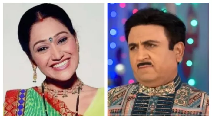 Disha Vakani as Daya and Dilip Joshi as Jethalal from TMKOC