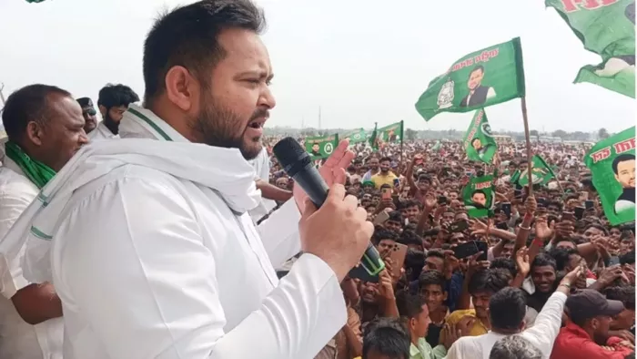 तेजस्वी यादव ने बेगूसराय में किया बड़ा एलान (जागरण)