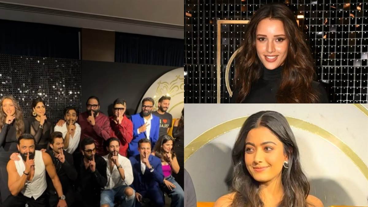 animal film success party ranbir kapoor rashmika mandanna tripti dimri anil kapoor bobby deol
