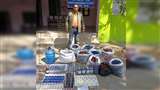 अवैध शराब की मिनी फैक्ट्री का आबकारी विभाग ने पर्दाफाश किया।