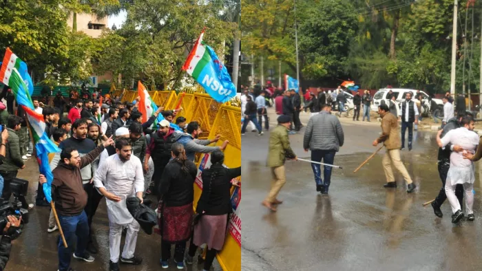Chandigarh Mayor Election: चंडीगढ़ मेयर इलेक्शन पर महासंग्राम, प्रदर्शन कर रहे एनएसयूआई कार्यकर्ताओं पर पुलिस ने किया लाठीचार्ज